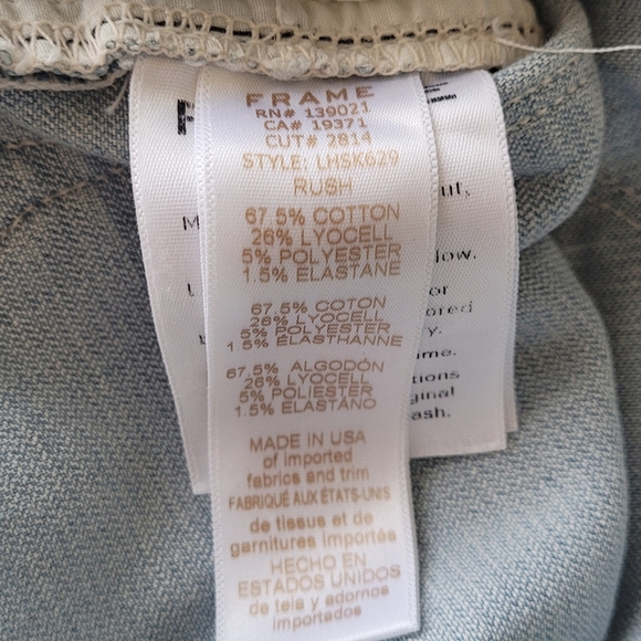 NWOT FRAME Le High Rise Skinny Jean Rush Wash - Picture 6 of 6